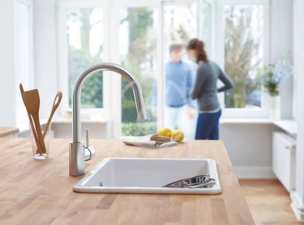 Bateria kuchenna Grohe Grohe bateria zlewozmywakowa Concetto, stal nierdzewna 31483DC2