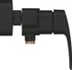 Bateria prysznicowa Grohe Grohe jednouchwytowa bateria prysznicowa Eurosmart czarny mat 335552433