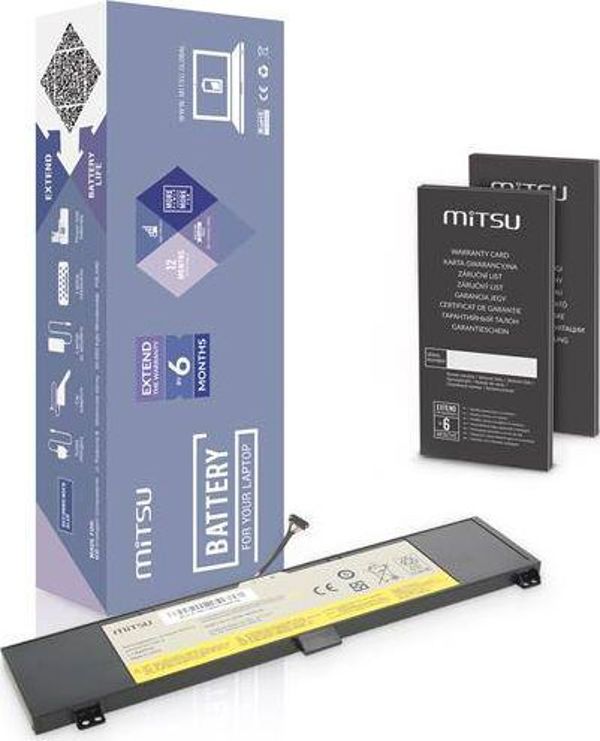Mitsu Μπαταρία Laptop για Lenovo Y50-70, Y50-80, 6400mAh, Συμβατή με L13M4P02