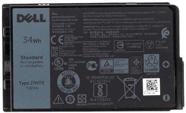 Dell Μπαταρία J82G5 34WHR για Latitude 12 Rugged Extreme 7212 / 7220, Πρωτότυπη Li-Ion
