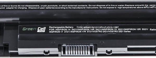 Μπαταρία Laptop Green Cell PRO MR90Y για Dell, Υψηλής Χωρητικότητας