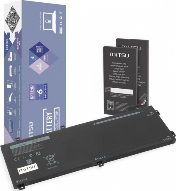 Μπαταρία Mitsu για Dell XPS 15 9550 - RRCGW 4910 mAh (56 Wh) 11.4 Volt
