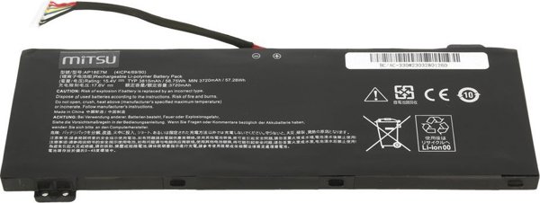 Μπαταρία Laptop Movano AP18E7M για Acer Nitro 5 AN515-54, AN517-51