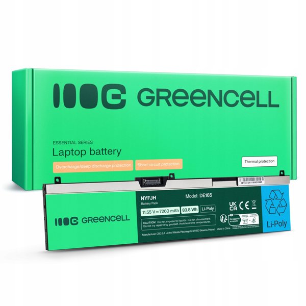 Μπαταρία Laptop Green Cell για Dell Precision 15 7530, 7540, 7740 - NYFJH-6C, 0NYFJH, 0RY3F9, 0VRX0J