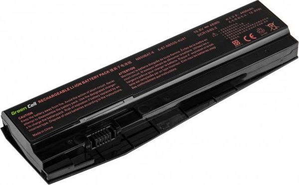 Μπαταρία Laptop Green Cell N850BAT-6 για Clevo N850 / N870 - 14.8V