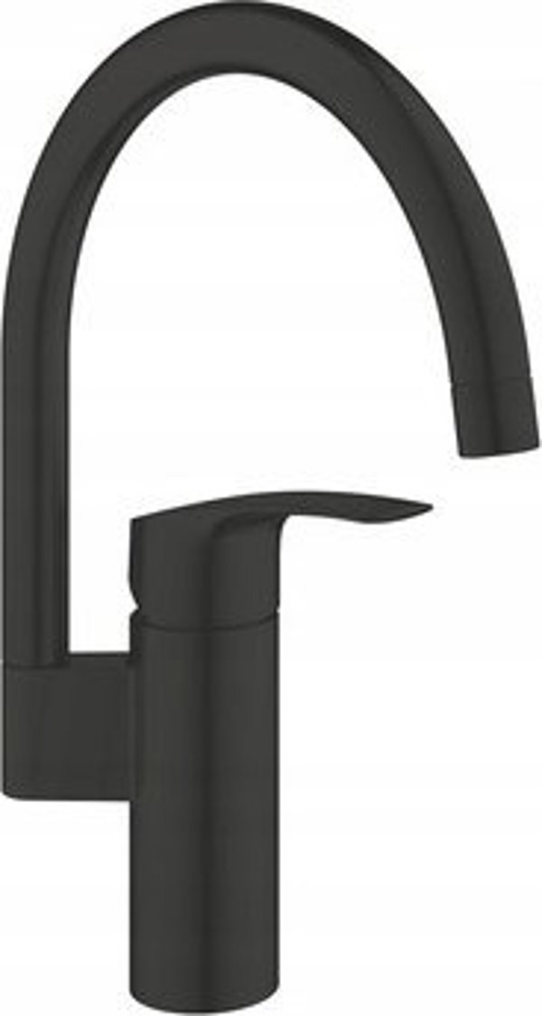 Bateria kuchenna Grohe Grohe jednouchwytowa bateria zlewozmywakowa DN 15 Eurosmart czarny mat 332022433