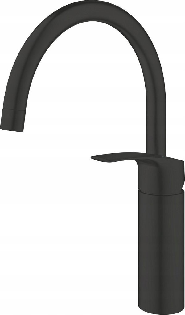 Bateria kuchenna Grohe Grohe jednouchwytowa bateria zlewozmywakowa DN 15 Eurosmart czarny mat 332022433