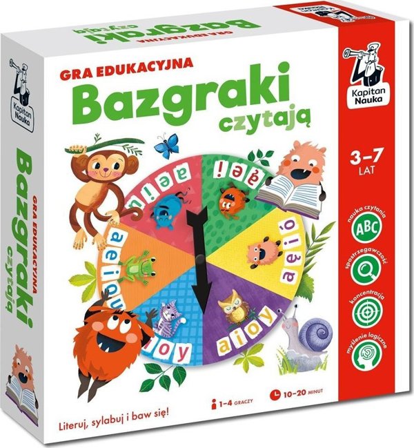 Bazgraki διαβάζουν. Εκπαιδευτικό παιχνίδι. Kapitan Nauka