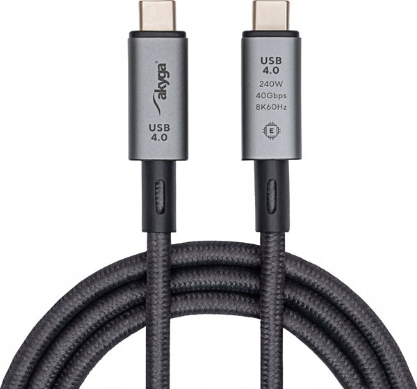 BBC AKYGA Kabel USB AK-USB-45 USB type C m / USB type C m ver. 4.0 240W 40Gb/s 1m