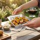 BBQ Koszyk do grillowania stalowy perforowany 22x18,5x6 cm (5900670122451)
