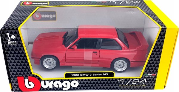 Bburago Μοντέλο Αυτοκινήτου BMW M3 1988, Συλλεκτική Μεταλλική Μινιατούρα, 1:32, 12305010