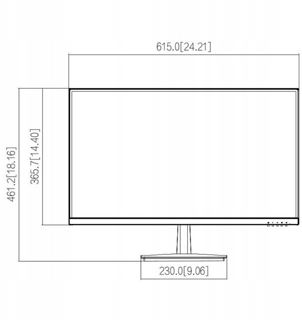 BCS-MLED27FHD Βιομηχανική Οθόνη LCD 27 ιντσών 24/7 BCS UNIVERSAL