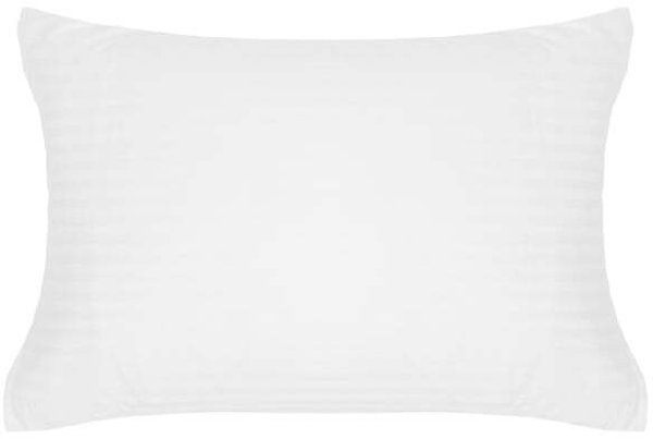BED COV SET Striped White SATEEN 200x220