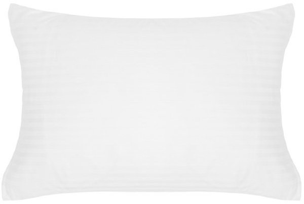 BED COV SET STRIPED SATEEN WHITE 160X200