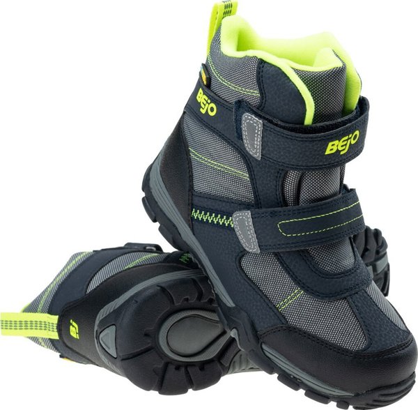 Bejo OBUWIE CLASSIC BATHURSTI JR BLACK/MID GREY/LIME 29