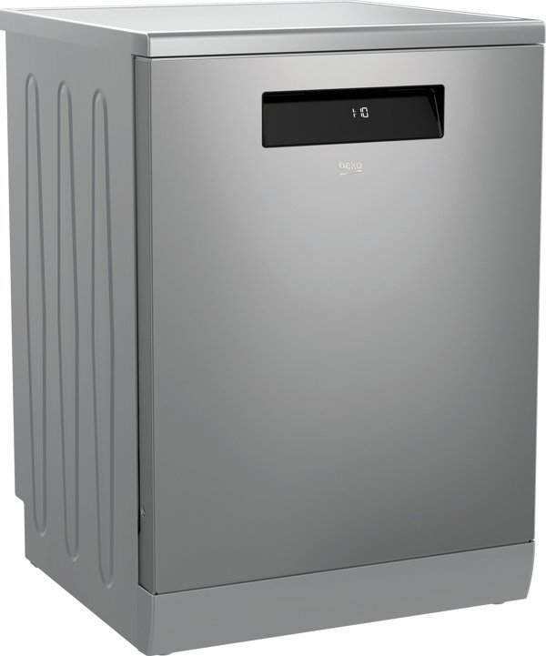 BEKO Dishwasher | DEN48530X | Freestanding | Width 60 cm | Number of place settings 15 | Number of programs 8 | Energy efficiency class D | Stainless steel