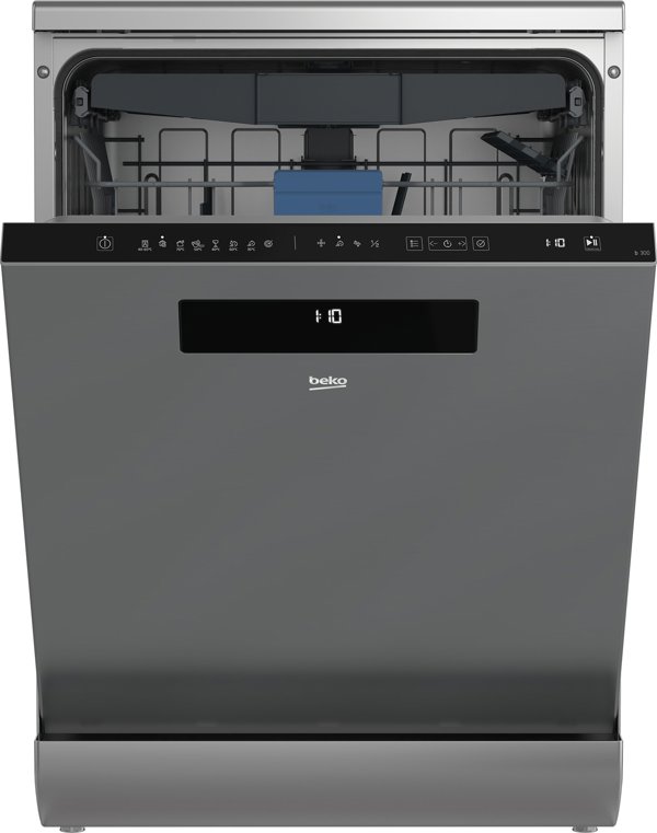 BEKO Dishwasher | DEN48530X | Freestanding | Width 60 cm | Number of place settings 15 | Number of programs 8 | Energy efficiency class D | Stainless steel