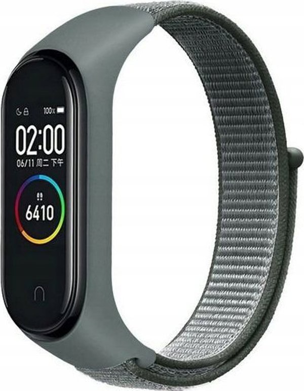 Beline NylonLoop Λουράκι για Xiaomi Mi Band 7 / 6 / 5 / 4 / 3, Γκρι