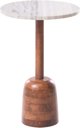 Beliani Βοηθητικό Τραπεζάκι HARTWELL, Ξύλο Μάνγκο, Καφέ, 45x45x45 εκ.