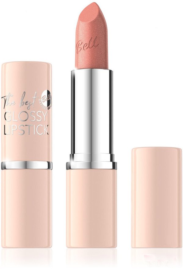 Bell The Best Glossy Lipstick połyskująca pomadka do ust Shimmering Mocha (04)