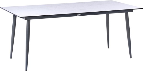 Beliani Τραπέζι Κήπου TOLENTINO 180x90cm, Απομίμηση Πέτρας με Εφέ Τραβερτίνης