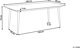 Beliani Τραπέζι Κήπου TOLENTINO 180x90cm, Απομίμηση Πέτρας με Εφέ Τραβερτίνης