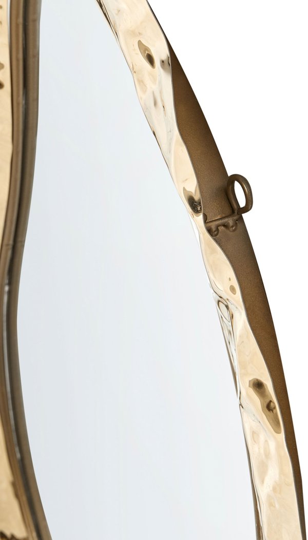 Beliani Επιτοίχιος Καθρέφτης JOSSIGNY 52x79cm, Χρυσό Χρώμα