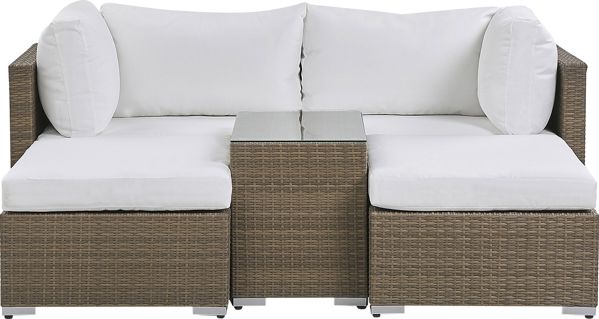 Beliani 2θέσιο σετ κήπου ρατάν καφέ NOTO (215135) 7962700 4251682243759