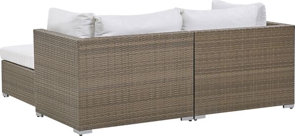 Beliani 2θέσιο σετ κήπου ρατάν καφέ NOTO (215135) 7962700 4251682243759