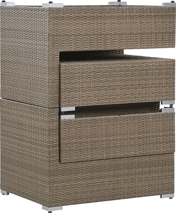 Beliani 2θέσιο σετ κήπου ρατάν καφέ NOTO (215135) 7962700 4251682243759
