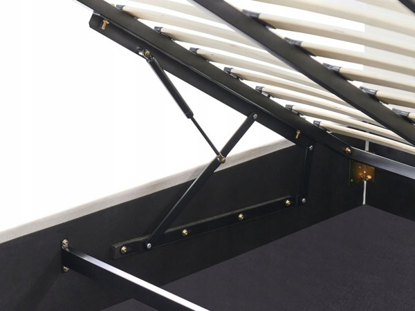 Beliani Κρεβάτι CHALLANS με Αποθηκευτικό Χώρο, 140 x 200 cm, Σπασμένο Λευκό