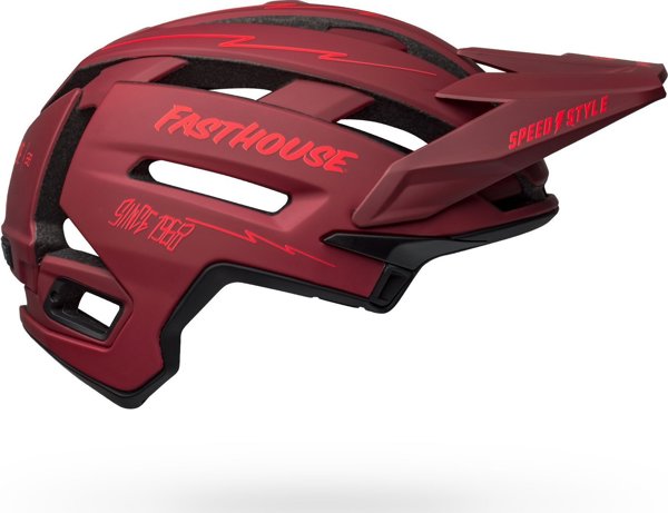 Bell Super Air R Mips Spherical Full Face Κράνος Ποδηλασίας, Matte Red/Black Fasthouse, Size S (51-55 cm)