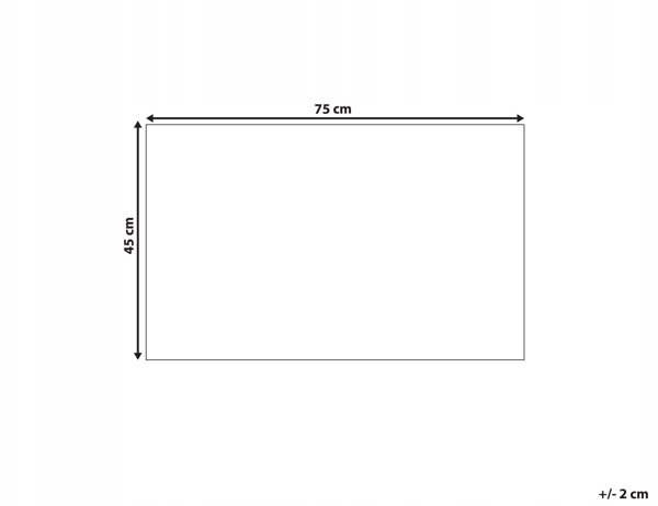 Beliani Πατάκι Εισόδου TUKSUK Καφέ/Μπεζ 45 x 75 cm από ίνα καρύδας