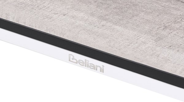 Beliani Τραπέζι Κήπου SOVARETO 180x90 εκ., Απομίμηση Ξύλου, Ανοιχτό Γκρι