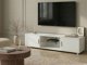 Έπιπλο Τηλεόρασης Beliani CHILLIWACK, Μοντέρνο TV Stand, Λευκό Χρώμα