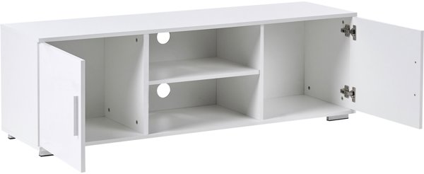 Έπιπλο Τηλεόρασης Beliani CHILLIWACK, Μοντέρνο TV Stand, Λευκό Χρώμα