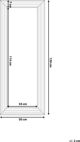 Beliani Lustro scienne 50 x 130 cm srebrne CHATAIN