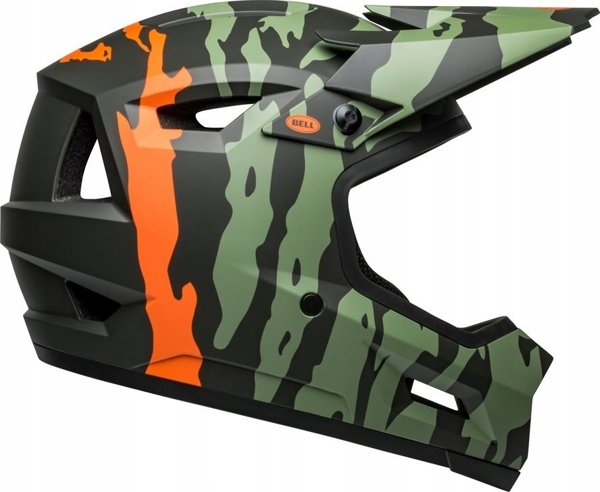 Bell Sanction 2 DLX MIPS Full Face Κράνος Ποδηλάτου, Ravine Matte Dark Green Orange, Μέγεθος L (57-59cm)
