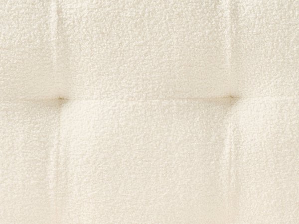 Beliani Κρεβάτι SOULISSE Boucle, Διπλό, 180 x 200 cm, Σπασμένο Λευκό
