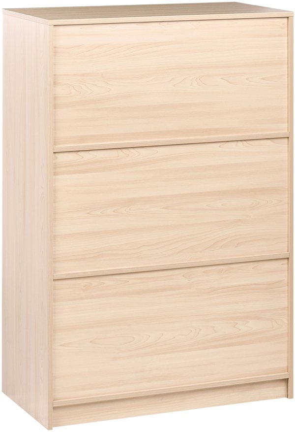 Βιβλιοθήκη Beliani ZEHNA με 3 Ράφια, 117 cm, Ανοιχτό Καφέ