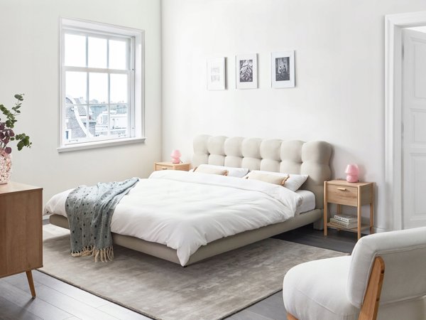 Beliani Lozko SOULISSE 180 x 200 cm Bezowy