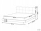 Beliani Lozko SOULISSE 180 x 200 cm Bezowy