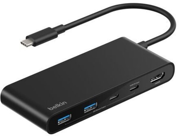 Belkin CONNECT USB-C 7-in-1 mit Dual USB-C Ports,schw.AVC023hqBK