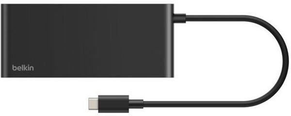 Belkin CONNECT USB-C 7-in-1 mit Dual USB-C Ports,schw.AVC023hqBK