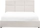 Beliani Κρεβάτι με αποθηκευτικό χώρο LAGORD 160 x 200 cm σπασμένο λευκό