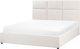 Beliani Κρεβάτι με αποθηκευτικό χώρο LAGORD 160 x 200 cm σπασμένο λευκό
