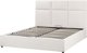 Beliani Κρεβάτι με αποθηκευτικό χώρο LAGORD 160 x 200 cm σπασμένο λευκό