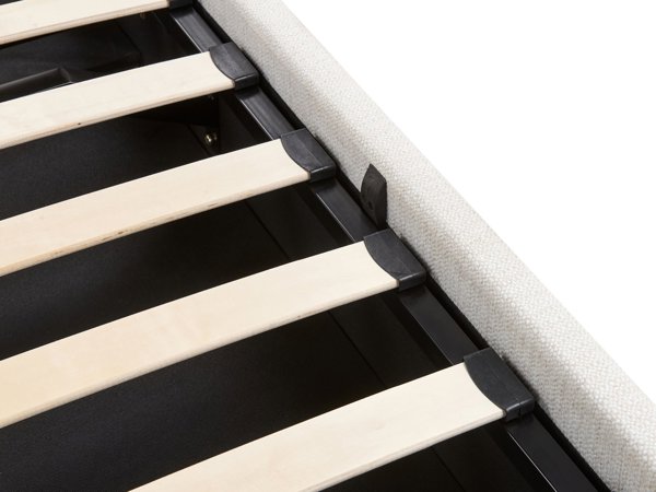 Beliani Κρεβάτι με αποθηκευτικό χώρο LAGORD 160 x 200 cm σπασμένο λευκό