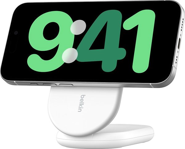 Belkin Πτυσσόμενος ασύρματος φορτιστής MagsSafe Qi2 15W λευκός