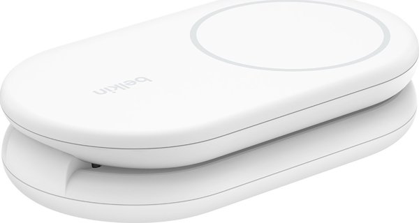 Belkin Πτυσσόμενος ασύρματος φορτιστής MagsSafe Qi2 15W λευκός